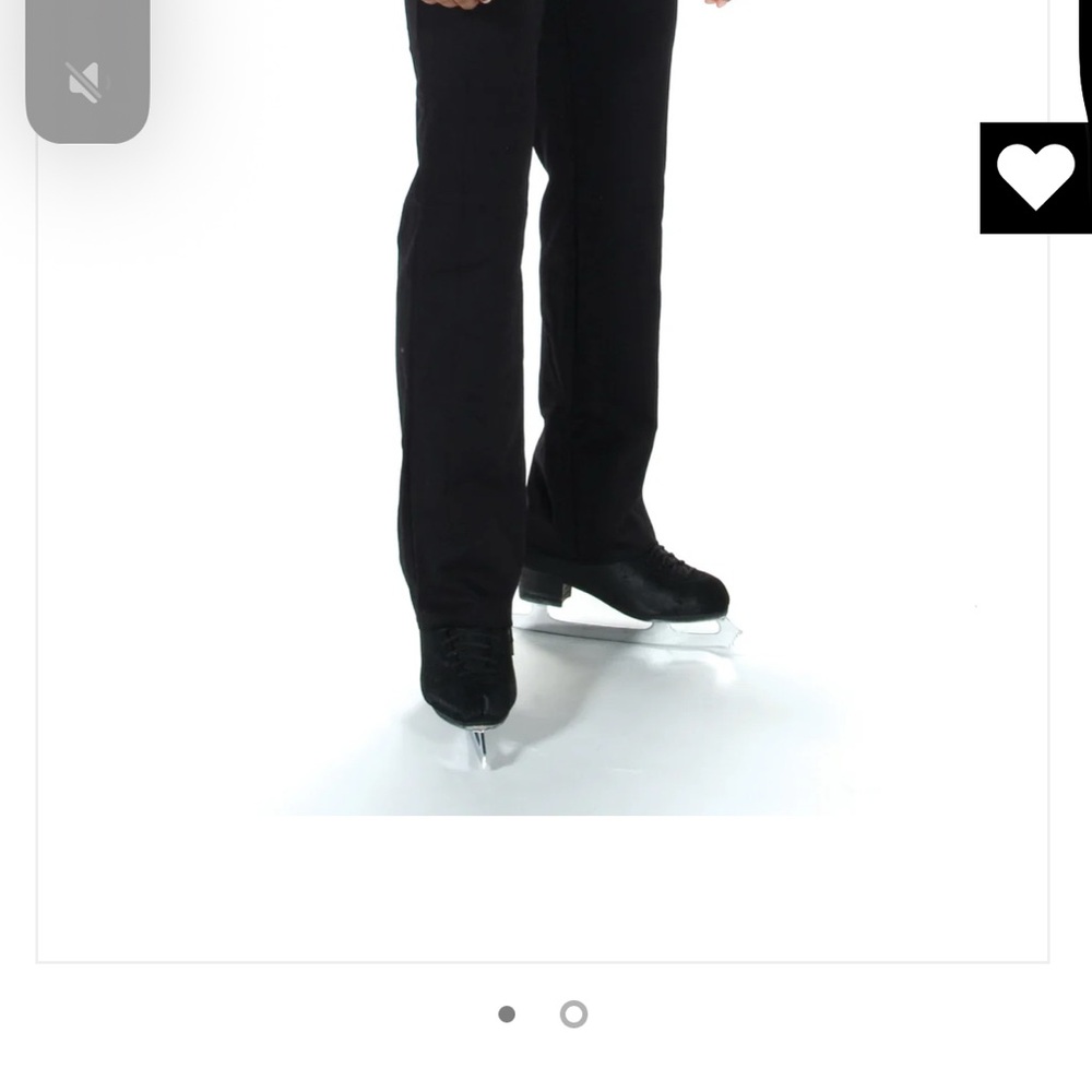 Boy’s Figure skating Black flat front Pants - 24